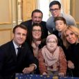 Guillaume Gomez sur Twitter- rencontre avec Elise, fillette handicapée, Emmanuel Macron et Brigitte Macron.