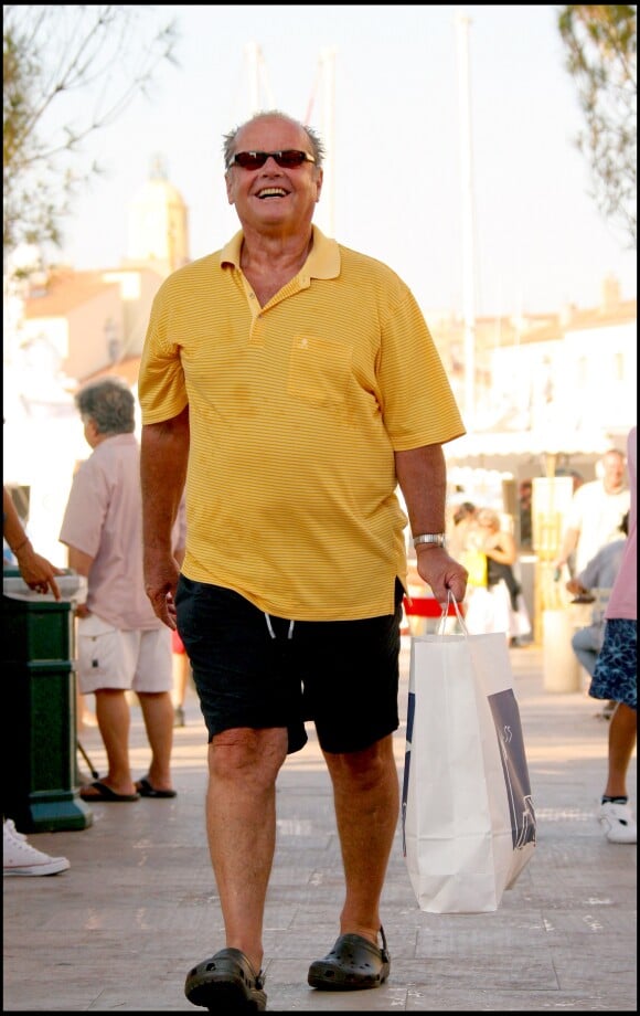 Jack Nicholson à Saint-Tropez en 2007.