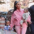 Kim Kardashian et ses enfants Saint et Chicago West.