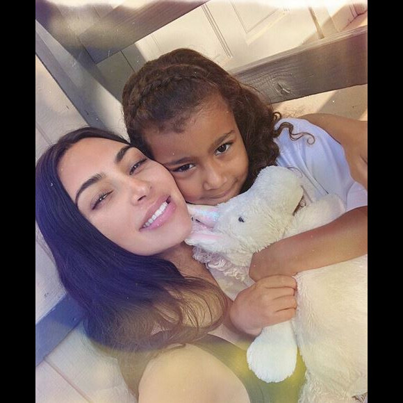 Kim Kardashian et sa fille North West.