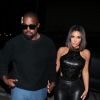 Kanye West et sa femme Kim Kardashian sont allés diner au restaurant Craig à West Hollywood à Los Angeles, le 10 juillet 2019