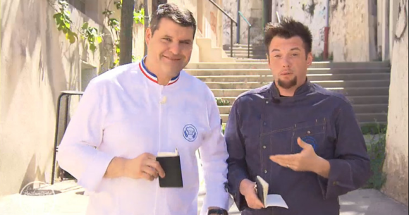Bruno Cormerais et Norbert Tarayre dans "La Meilleure Boulangerie de France", sur M6