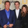 Maria Shriver et Arnold Schwarzenegger avec leurs enfants Katherine, Christina et Patrick Schwarzenegger à la soirée de présentation de la série "The Long Road Home" à Los Angeles, le 31 octobre 2017