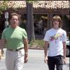 Arnold Schwarzenegger et son fils Patrick à Los Angeles en 2008.
