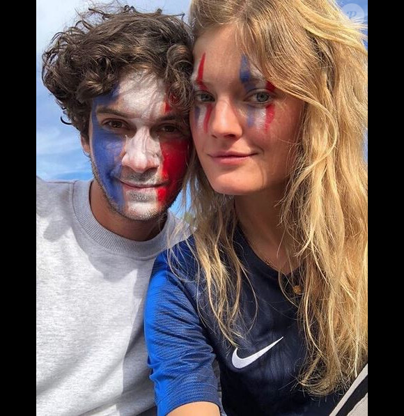 Matthias Dandois et sa petite amie Constance Jablonski. 2019.