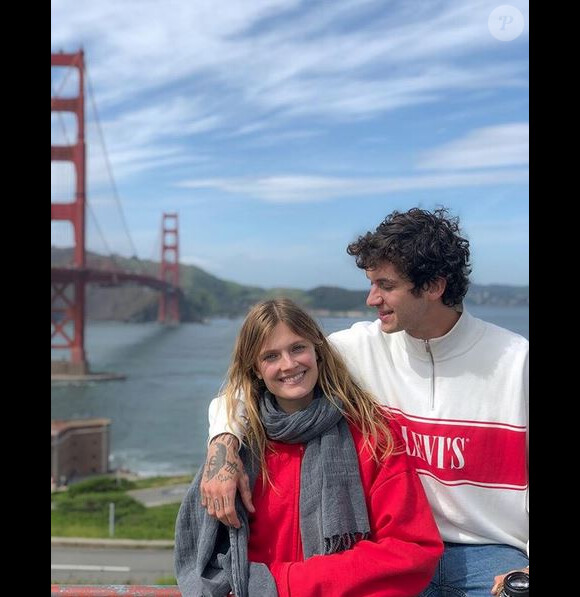 Matthias Dandois et sa petite amie Constance Jablonski. 2019.