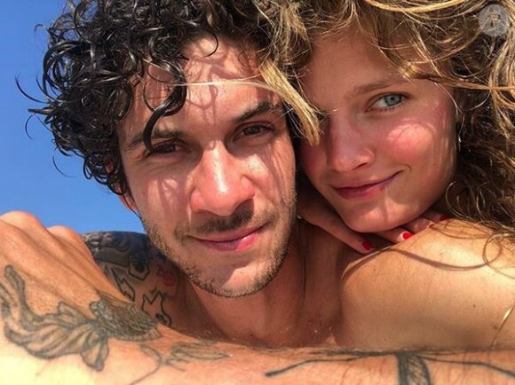Matthias Dandois et sa petite amie Constance Jablonski. 2019.