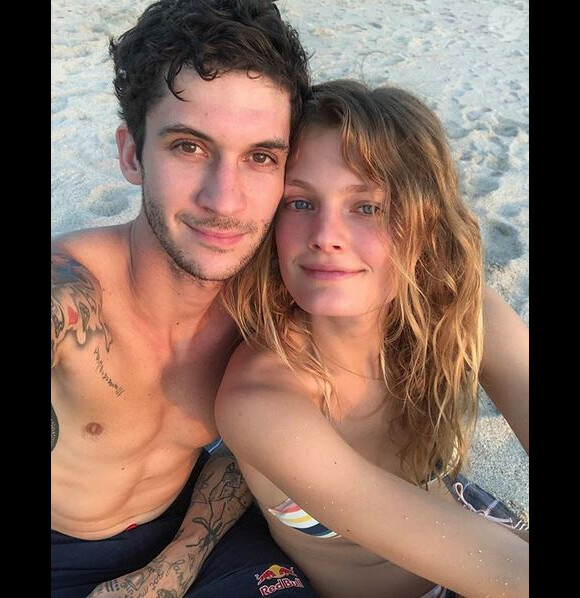 Matthias Dandois et sa petite amie Constance Jablonski. 2019.