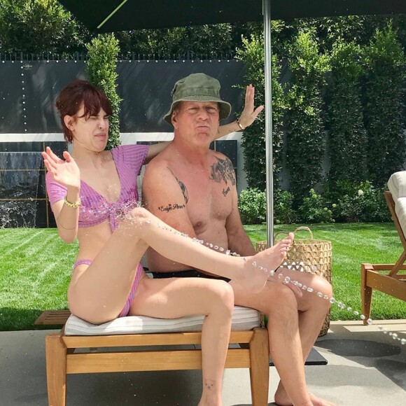 Tallulah Willis et son père Bruce sur Instagram.