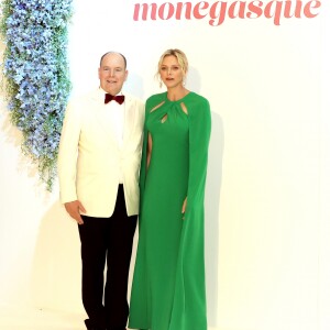 Le prince Albert II et la princesse Charlène de Monaco - Arrivées des people au 71 ème gala de la Croix-Rouge Monégasque à Monaco le 26 juillet 2019. © Dominique Jacovides/Bestimage