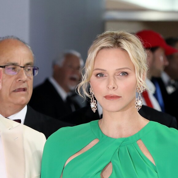 La princesse Charlène de Monaco - Arrivées des people au 71 ème gala de la Croix-Rouge Monégasque à Monaco le 26 juillet 2019. © Dominique Jacovides/Bestimage