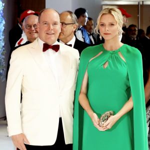 Le prince Albert II et la princesse Charlène de Monaco - Arrivées des people au 71 ème gala de la Croix-Rouge Monégasque à Monaco le 26 juillet 2019. © Dominique Jacovides/Bestimage