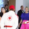 Karin Viard - Arrivées des people au 71 ème gala de la Croix-Rouge Monégasque à Monaco le 26 juillet 2019. © Dominique Jacovides/Bestimage