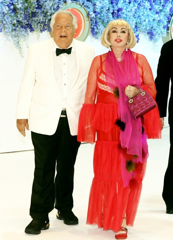 Massimo Gargia et la Baronne Marianne von Brandstetter - Arrivées des people au 71 ème gala de la Croix-Rouge Monégasque à Monaco le 26 juillet 2019. © Dominique Jacovides/Bestimage
