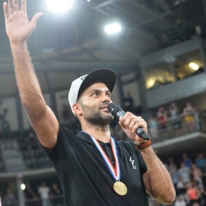 Tony Parker (asvel) - L'ASVEL s'offre un 19ème titre en s'imposant lors du match 5 de la Finale Élite de Basket-ball face à Monaco, à l'arena Astroballe de Villeurbanne, France, le 25 juin 2019. © Frédéric Chambert/Panoramic/Bestimage