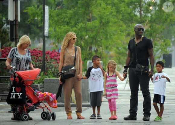 Heidi Klum et Seal entourés de leurs enfants 