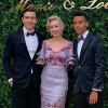 Jazmin Grace Grimaldi avec son petit ami Ian Mellencamp et son frère Alexandre Coste, au mariage de son cousin Louis Ducruet. Les 26 et 27 juillet 2019.