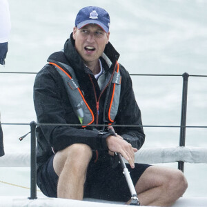 Le prince William, duc de Cambridge participe à la régate King's Cup à Cowes, Royaume Uni, le 8 août 2019.