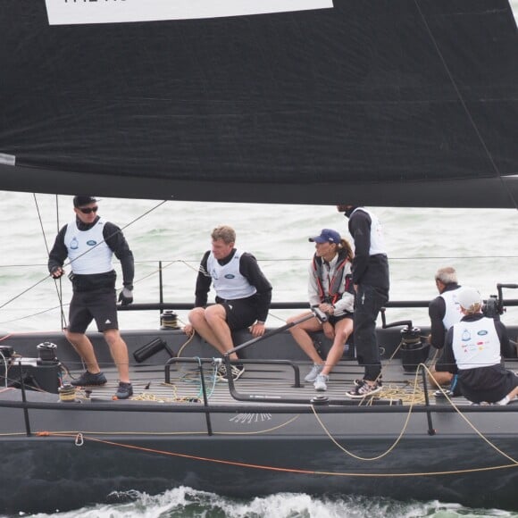 Le duc et la duchesse de Cambridge participent à la régate King Cup à Cowes le 8 août 2019.