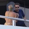 Sofia Richie et Scott Disick profitent d'un après-midi ensoleillé sur le yacht de Kylie Jenner. Capri, le 8 août 2019.