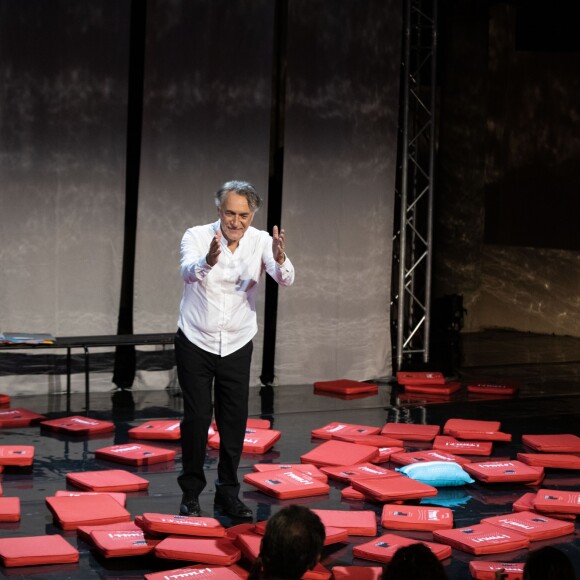 Exclusif - Richard Berry lors de la représentation de la pièce Plaidoiries "Je vous demande l'impossible" lors du Festival de Ramatuelle, France, le 10 août 2019. © Cyril Bruneau/Festival de Ramatuelle/Bestimage