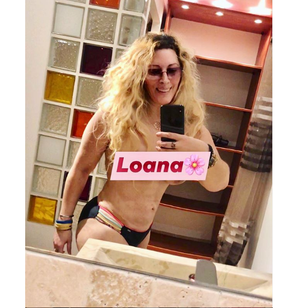 Loana a posté ce selfie d'elle topless et amincie sur Instagram le 11 août 2019