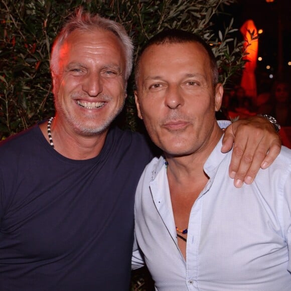 Exclusif - David Ginola et Jean-Roch au VIP Room de Saint-Tropez, France, le 9 août 2019. © Rachid Bellak/Bestimage