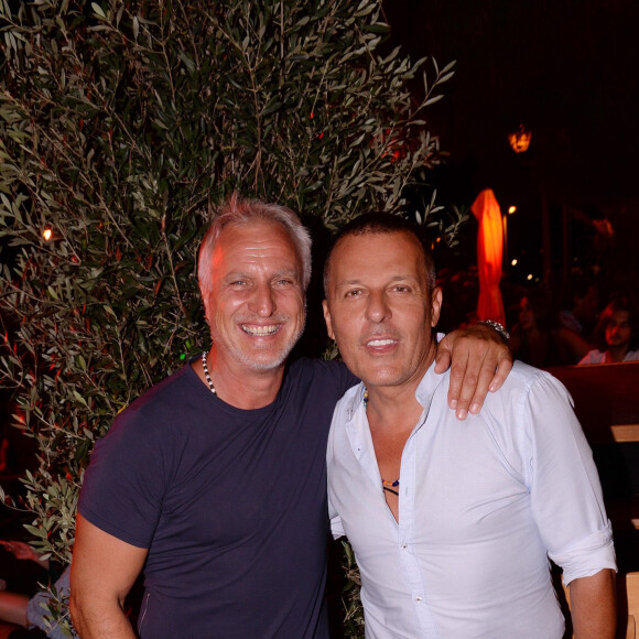 Exclusif - David Ginola et Jean-Roch au VIP Room de Saint-Tropez, France, le 9 août 2019. © Rachid Bellak/Bestimage