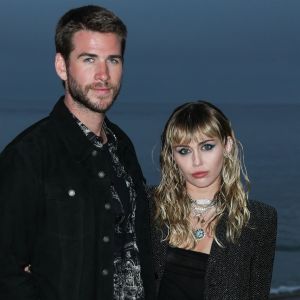 Liam Hemsworth, Miley Cyrus - Photocall - Saint Laurent présente sa collection homme printemps-été 2020 à Malibu le 6 juin 2019.