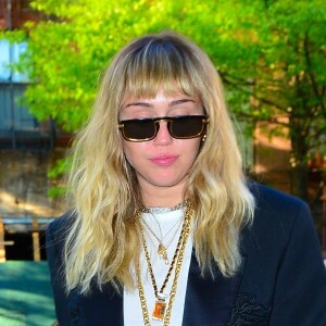 Exclusif - Miley Cyrus se rend dans un studio d 'nregistrement pour préparer un nouvel album à New York, le 15 mai 2019.