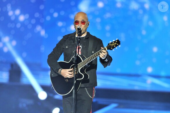 Exclusif - No Web No Blog - Pascal Obispo lors de l'enregistrement de l'émission "La Chanson Challenge 2019" aux Arènes de Nîmes, le 17 mai 2019. © Guillaume Gaffiot/Bestimage