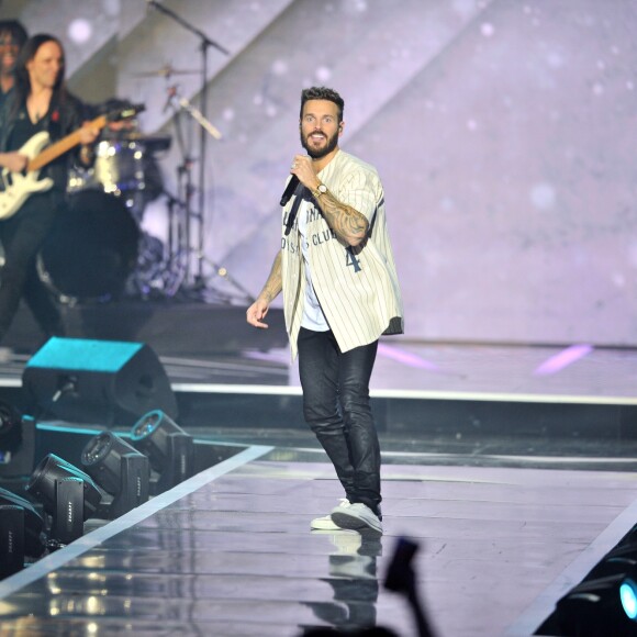 Exclusif - Matt Pokora (M Pokora) lors de l'enregistrement de l'émission "La Chanson Challenge 2019" aux Arènes de Nîmes, le 17 mai 2019. © Guillaume Gaffiot/Bestimage