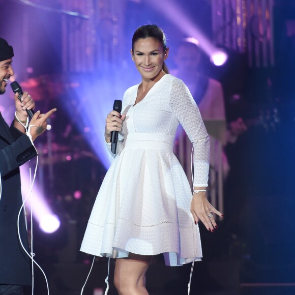 Exclusif - Slimane et Vitaa - Enregistrement de l'émission "Les années bonheur" présentée par Patrick Sébastien, diffusée le 16 février sur France 2. Le 5 février 2019 © Giancarlo Gorassini / Bestimage