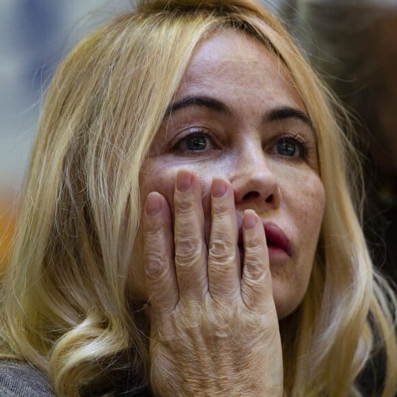 Emmanuelle Béart - 158ème vente aux enchères des vins des Hospices de Beaune, le 18 novembre 2018. © Pierre Perusseau/Bestimage