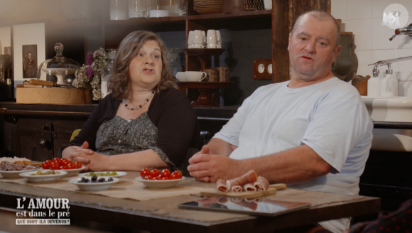 Françoise et Jean-Marc de "L'amour est dans le pré" dans "Que sont-ils devenus ?" sur M6. Août 2019.