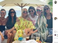 Laeticia Hallyday à Saint-Barth : déjeuner 100% filles, avec sa belle-soeur