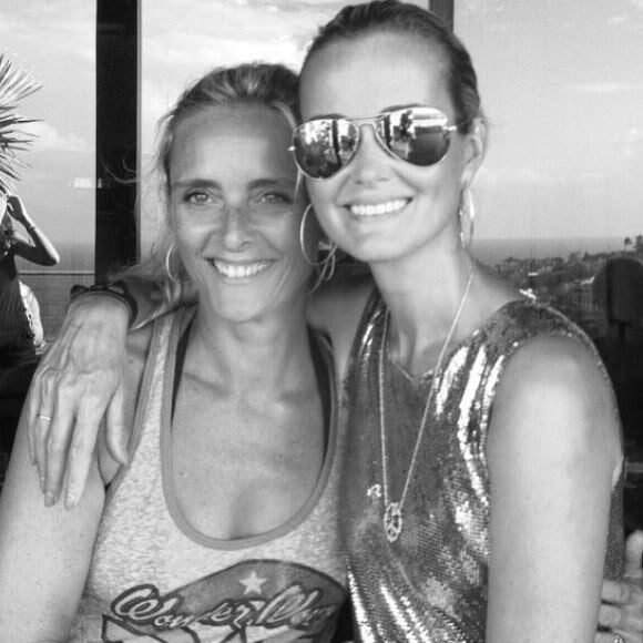 Laeticia Hallyday avec son amie Marie Poniatowski sur Instagram le 18 mars 2016.