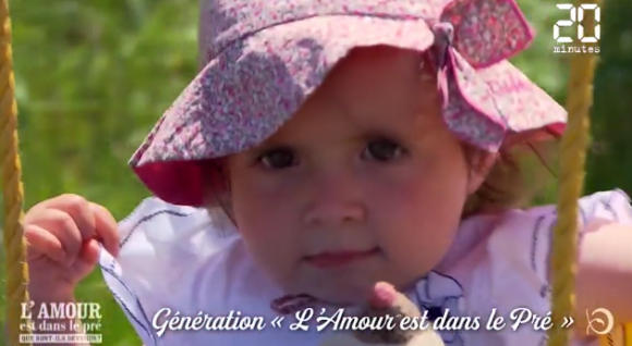 Eric de "L'amour est dans le pré" saison 11 présente sa fille Victoire lors du tournage de "L'amour est dans le pré, que sont-ils devenus ?" diffusé le 19 août 2019, sur M6