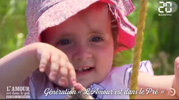 Eric de "L'amour est dans le pré" saison 11 présente sa fille Victoire lors du tournage de "L'amour est dans le pré, que sont-ils devenus ?" diffusé le 19 août 2019, sur M6