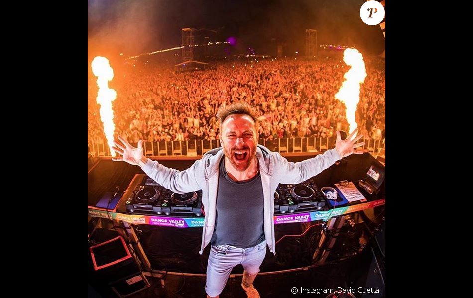 David Guetta au festival Dance Valley aux Pays-Bas. Août 2019.
