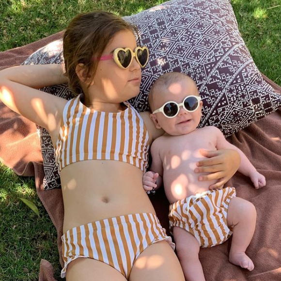 Laurent Ournac présente ses deux enfants Capucine (6 ans) et Léon (3 mois) à l'occasion de la fête des Mères, le 26 mai 2019, sur Instagram.