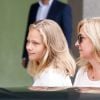 L'infante Cristina d'Espagne, ici avec sa fille Irene, a rendu visite à son père le roi Juan Carlos Ier d'Espagne à l'hôpital Quiron près de Madrid le 26 août 2019, où il était en convalescence suite à son triple pontage coronarien deux jours plus tôt.