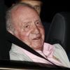 Le roi Juan Carlos Ier d'Espagne lors de son admission le 23 août 2019 à l'hôpital Quiron près de Madrid, pour y subir le lendemain un triple pontage coronarien.