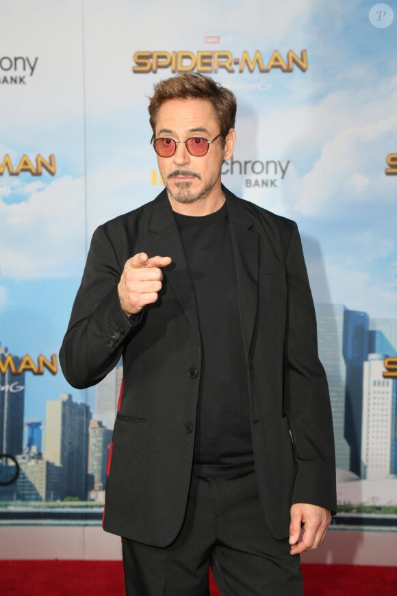 Robert Downey Jr. à la première de "Spider-Man: Homecoming" au théâtre Chinois à Hollywood, le 28 juin 2017.