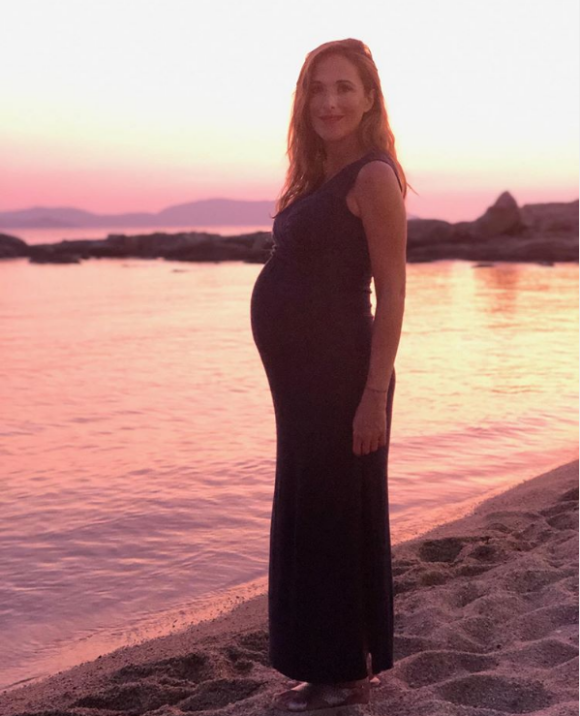 Victoria Bedos enceinte, pose sur Instagram, le 27 août 2019.