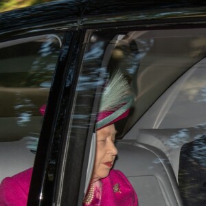 La reine Elisabeth II d'Angleterre, Catherine Kate Middleton, duchesse de Cambridge - Les membres de la famille royale se rendent à la messe à Ballater le 25 août 2019.