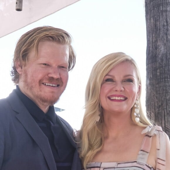 Jesse Plemons et sa fiancée Kirsten Dunst - Kirsten Dunst reçoit son étoile sur le Walk of Fame de Hollywood Boulevard à Los Angeles, le 29 août 2019 © Clinton Wallace/Globe