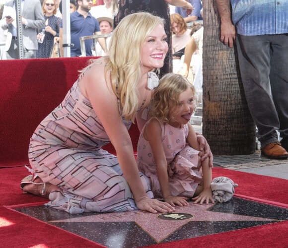 Kirsten Dunst et sa nièce - Kirsten Dunst reçoit son étoile sur le Walk of Fame de Hollywood Boulevard à Los Angeles, le 29 août 2019 © Clinton Wallace/Globe Photos via Zuma/Bestimage