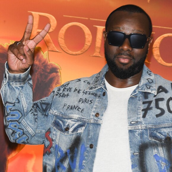 Maitre Gims - Projection exceptionnelle du nouveau Disney "Le Roi Lion" au Grand Rex à Paris le 11 juillet 2019. © Coadic Guirec/Bestimage