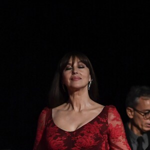 Monica Bellucci, Gaspar Noé et Vincent Cassel lors de la première du film "Irreversible" pendant le 76ème Festival du Film de Venise la Mostra à Venise en Italie le 31 Août 2019.